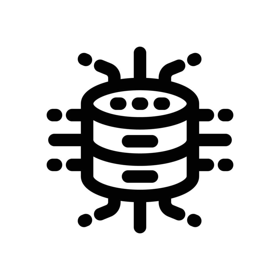 fintech data line icon. Clean and minimalist icon for websites and mobile apps. vector