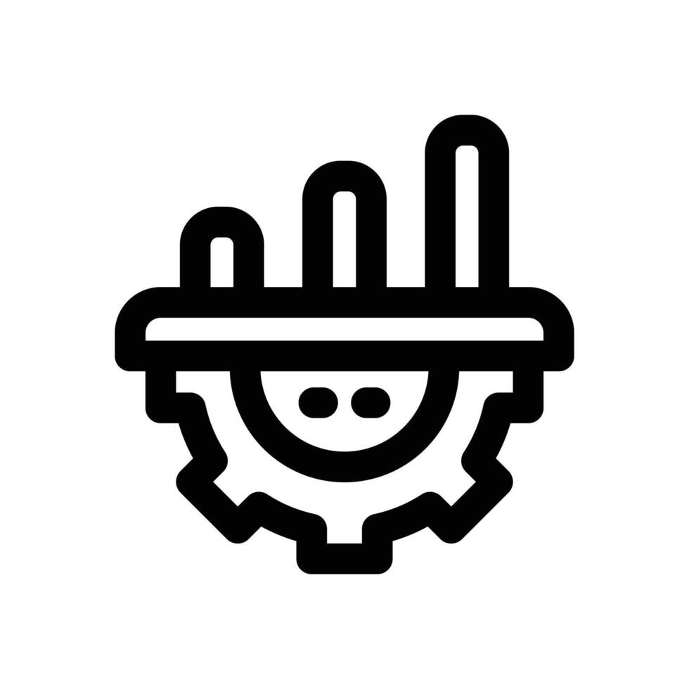 statistic line icon. Clean and minimalist icon for websites and mobile apps. vector