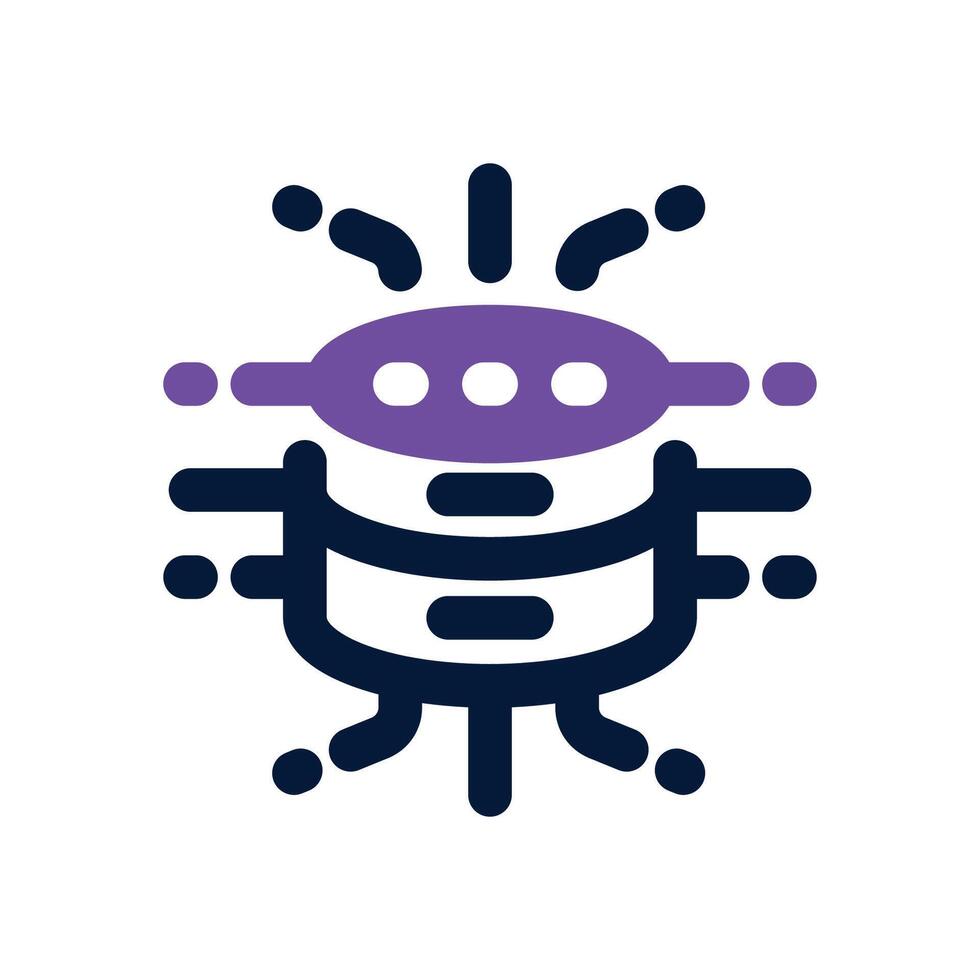 fintech data dual tone icon. Sleek and modern icon for websites and mobile apps. vector