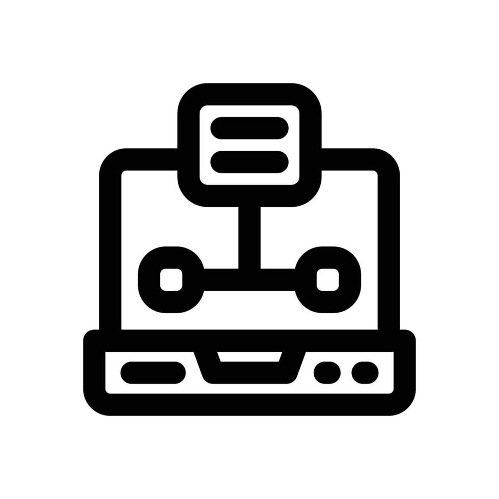 data line icon. Clean and minimalist icon for websites and mobile apps. vector