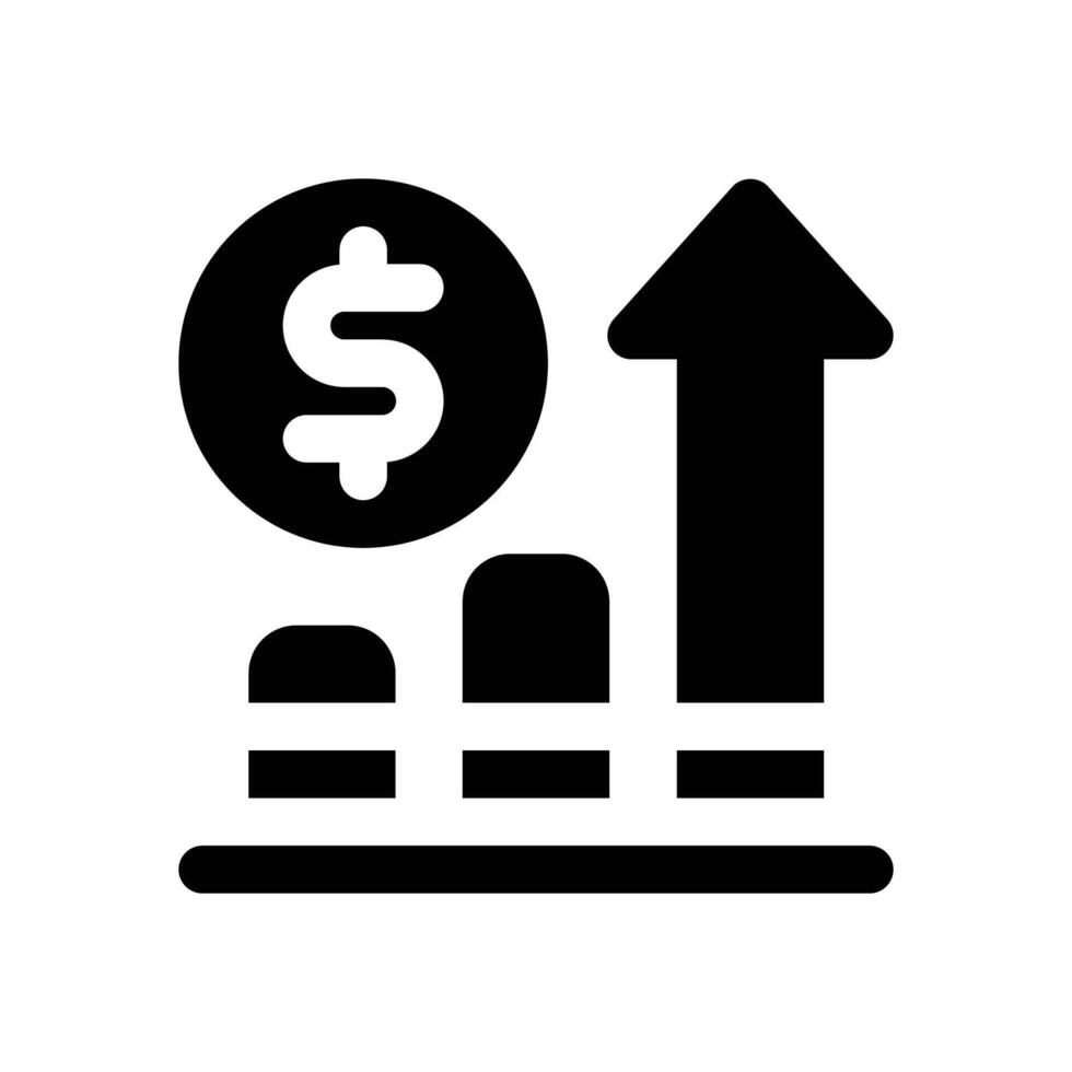 inflation glyph icon. Strong and solid icon for websites and mobile apps. vector