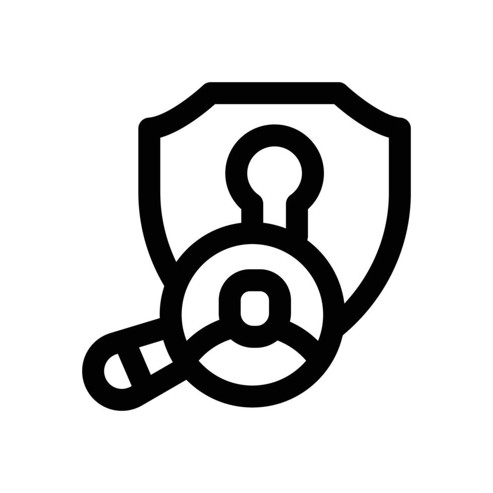 insurance audit line icon. Clean and minimalist icon for websites and mobile apps. vector