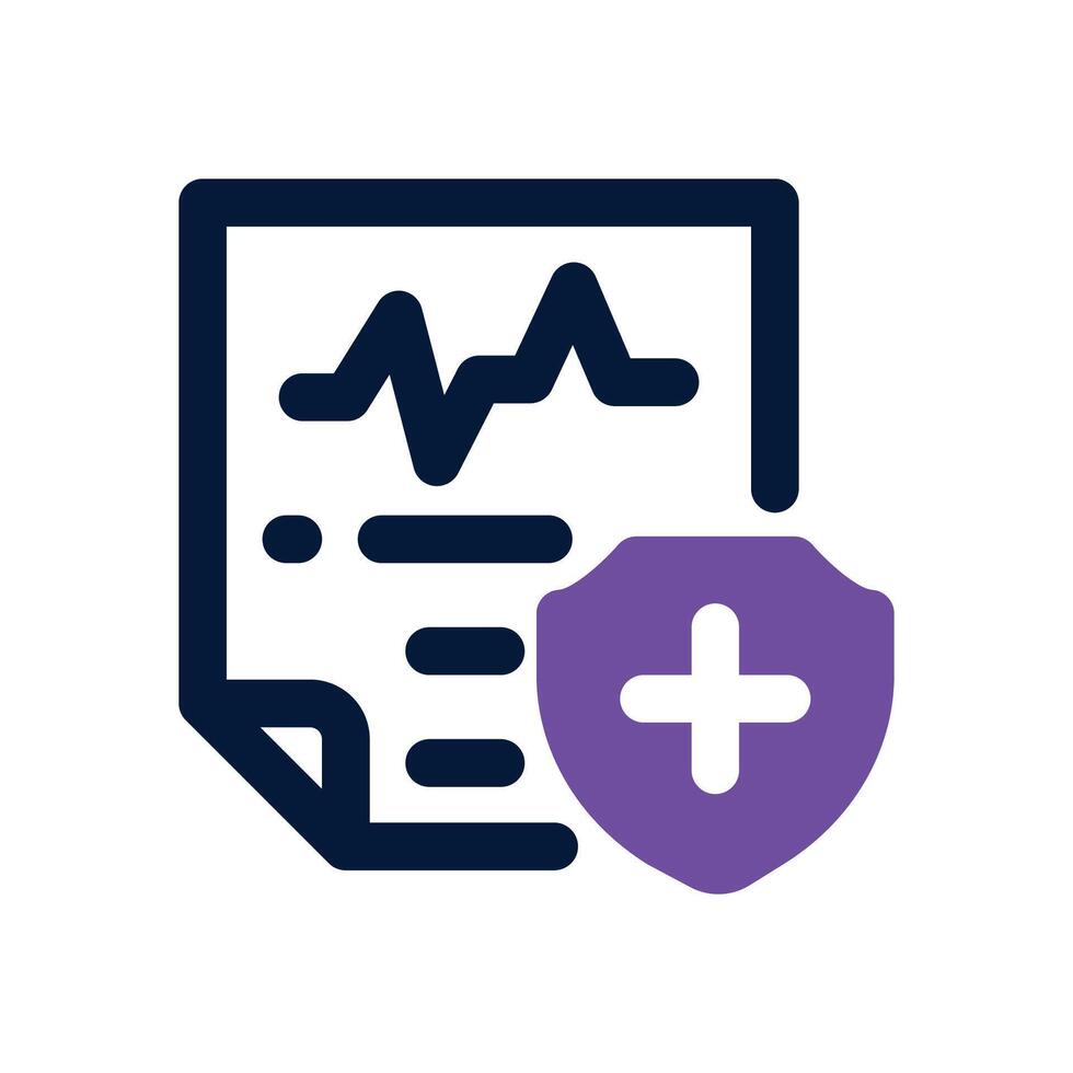 life insurance dual tone icon. Sleek and modern icon for websites and mobile apps. vector