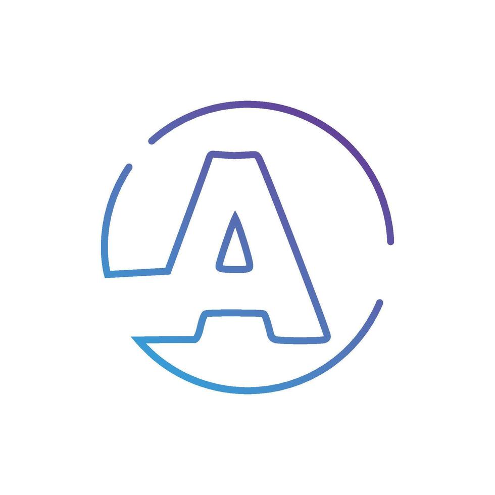 A Letter Business Template vector