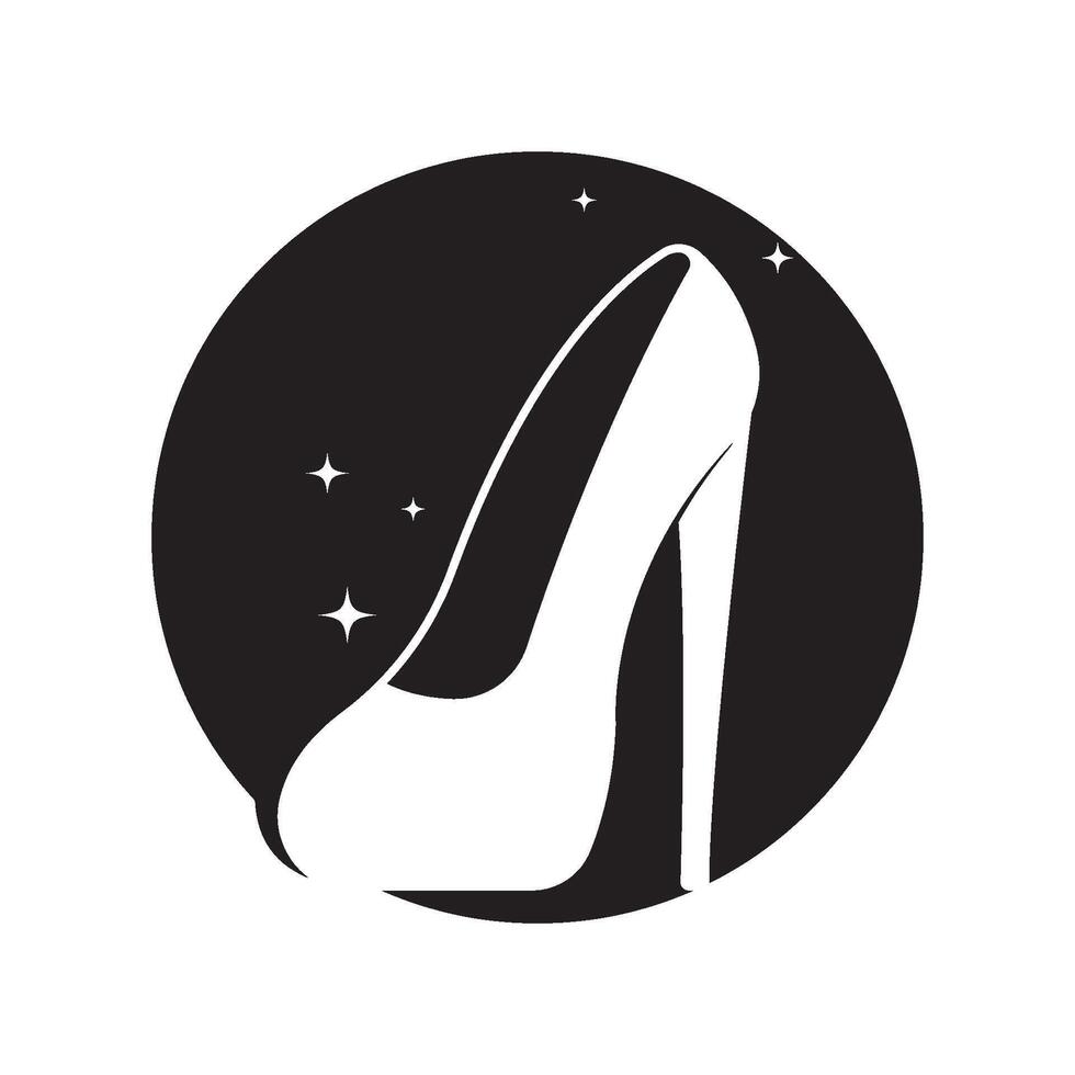 High Heel logo template vector