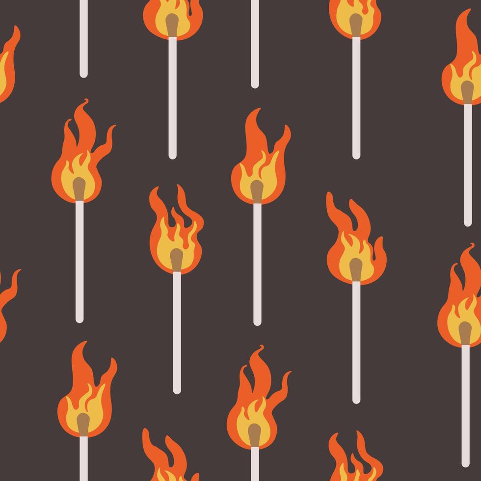 seamless pattern with matches vector