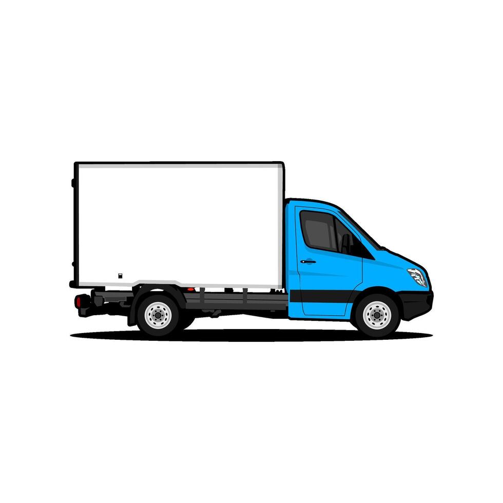 cargo car truck box illustration vector