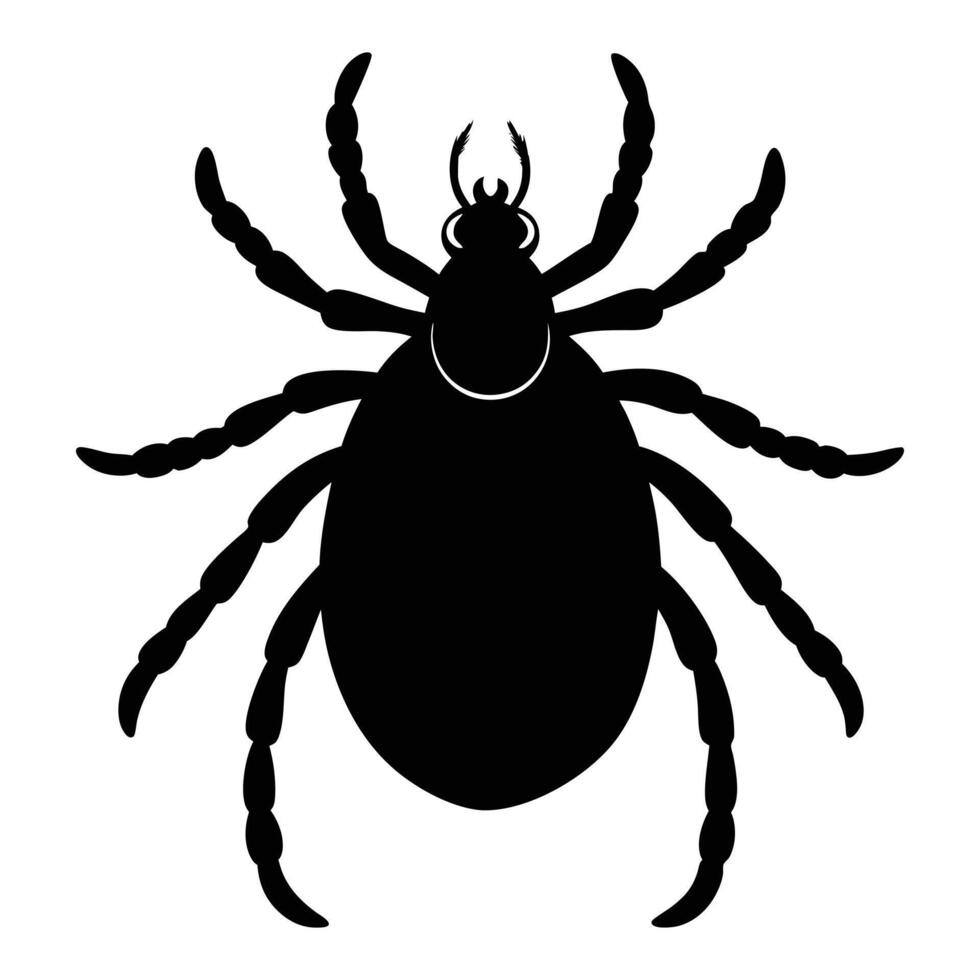 a black tick on a white background. vector