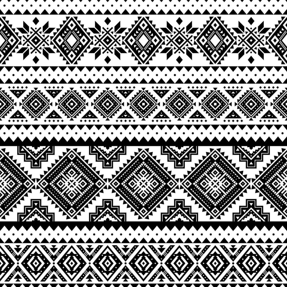 Aztec seamless pattern. Native american motifs. Tribal geometric background vector