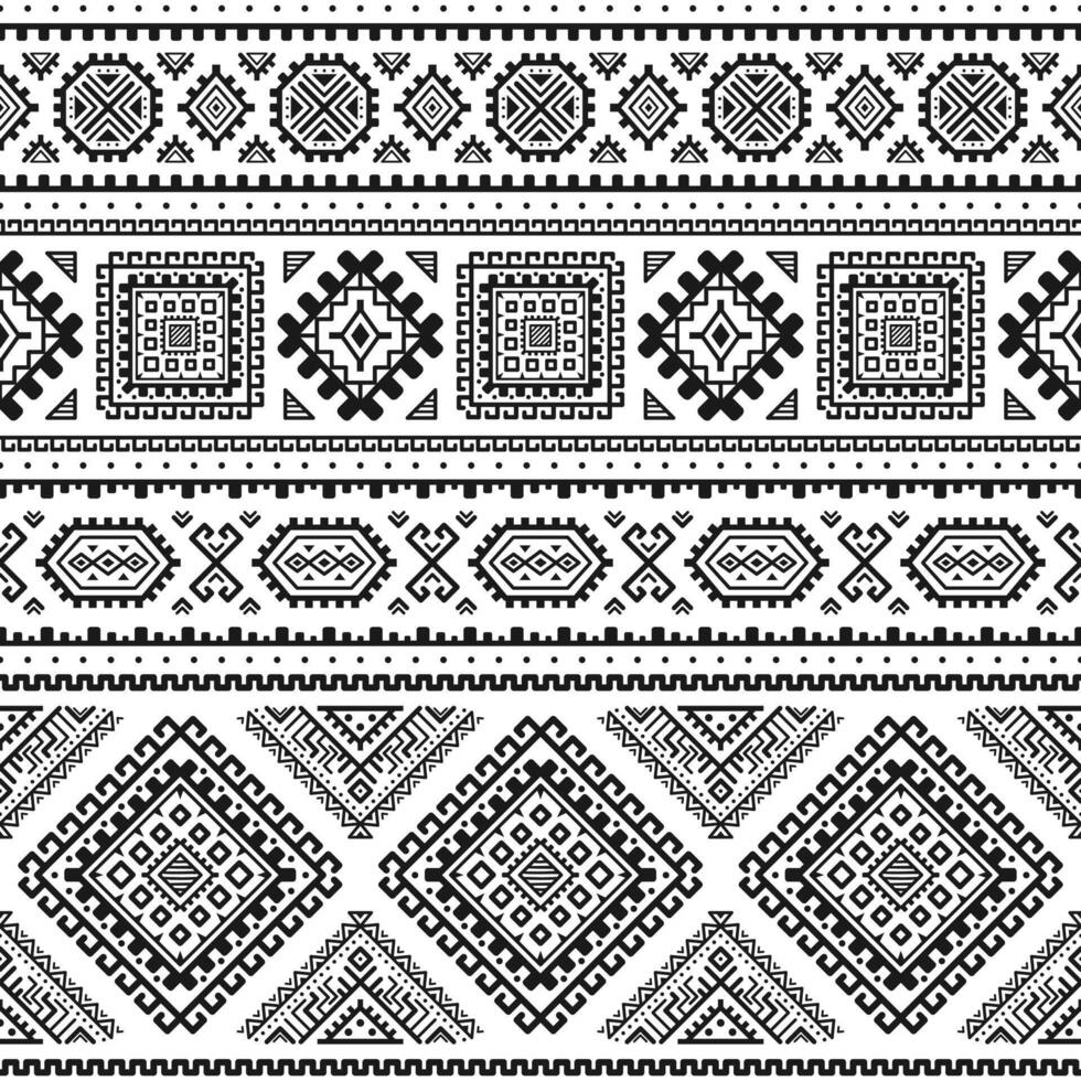 Ethnic seamless pattern. Aztec geometric background. Tribal print. Navajo fabric. Modern abstract wallpaper vector