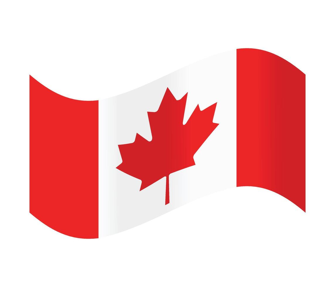 Canada waving flag vector