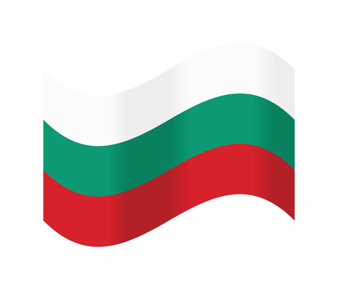 Bulgarian waving flag vector
