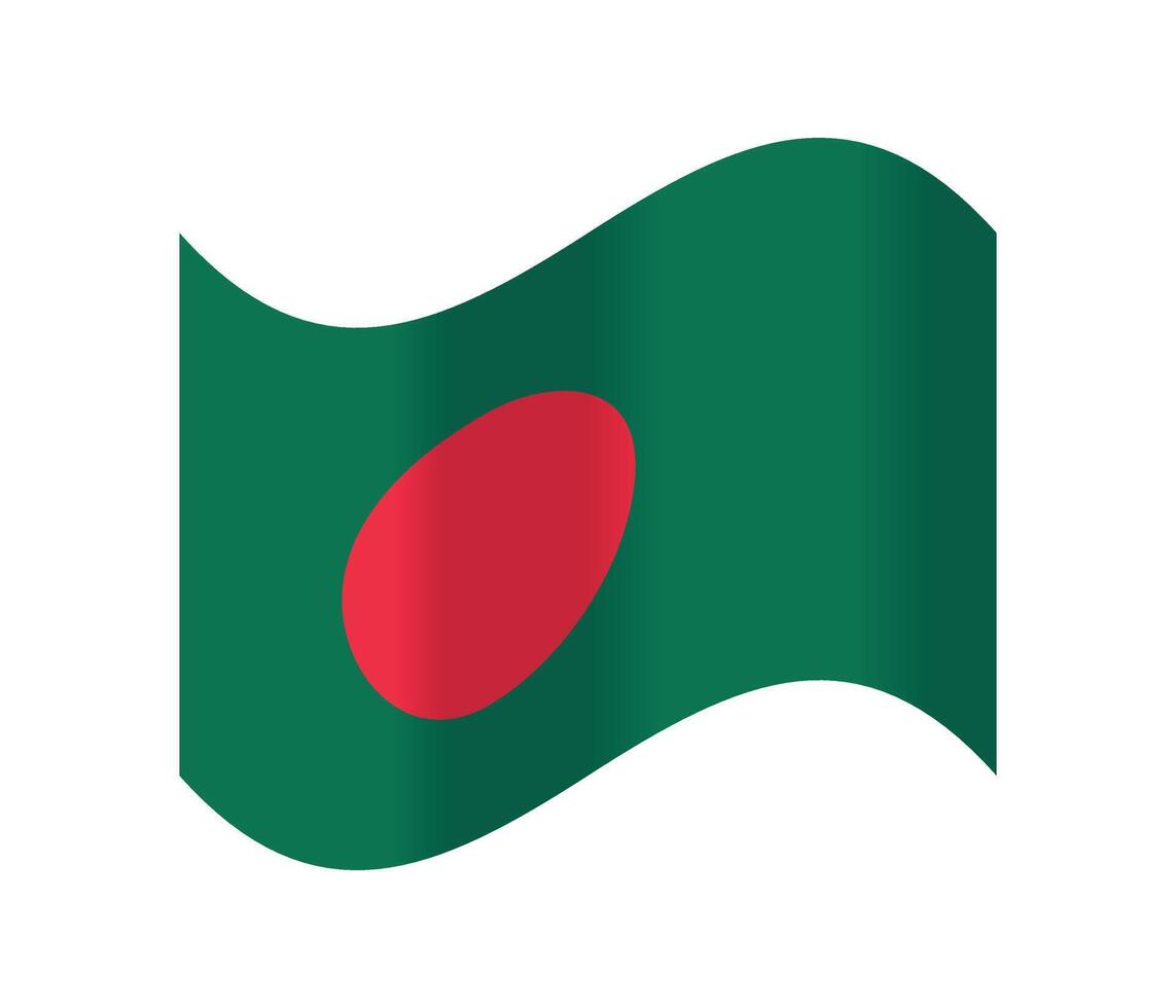 Bangladesh waving flag vector