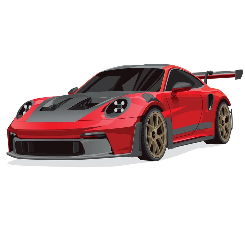 Red Race Car Illustration vector