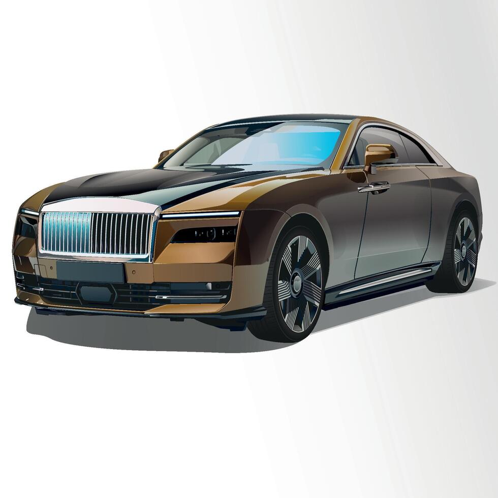 Luxury Coupe Car Illustration vector
