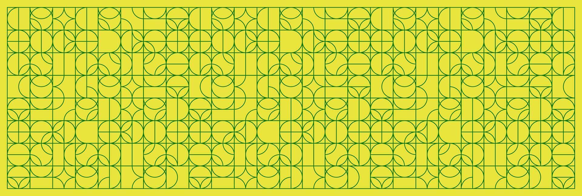 Geometric art poster. Simple shape and patterns, drawn with thin line. vector