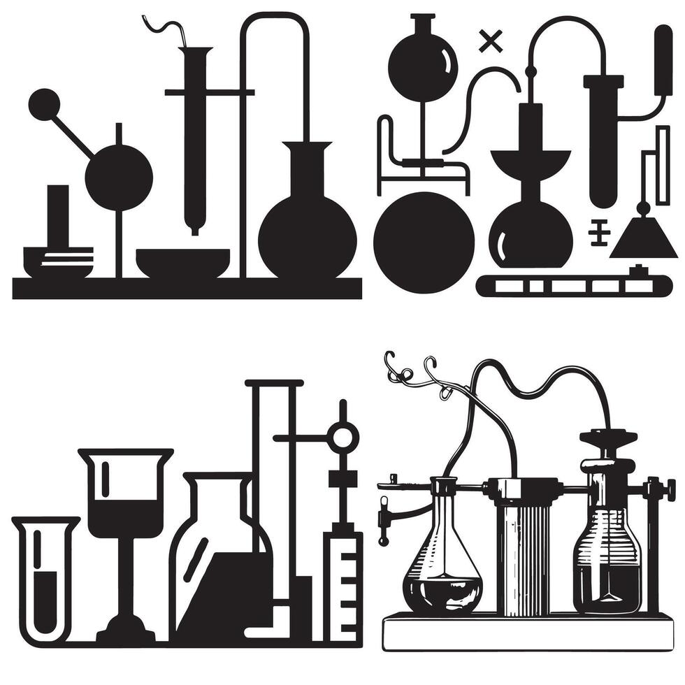 The Silhouette of Science vector