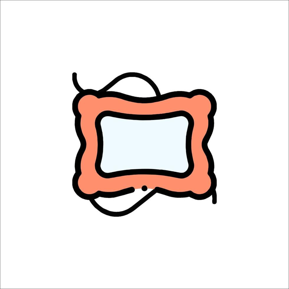 A cartoon frame with a blank space in it vector