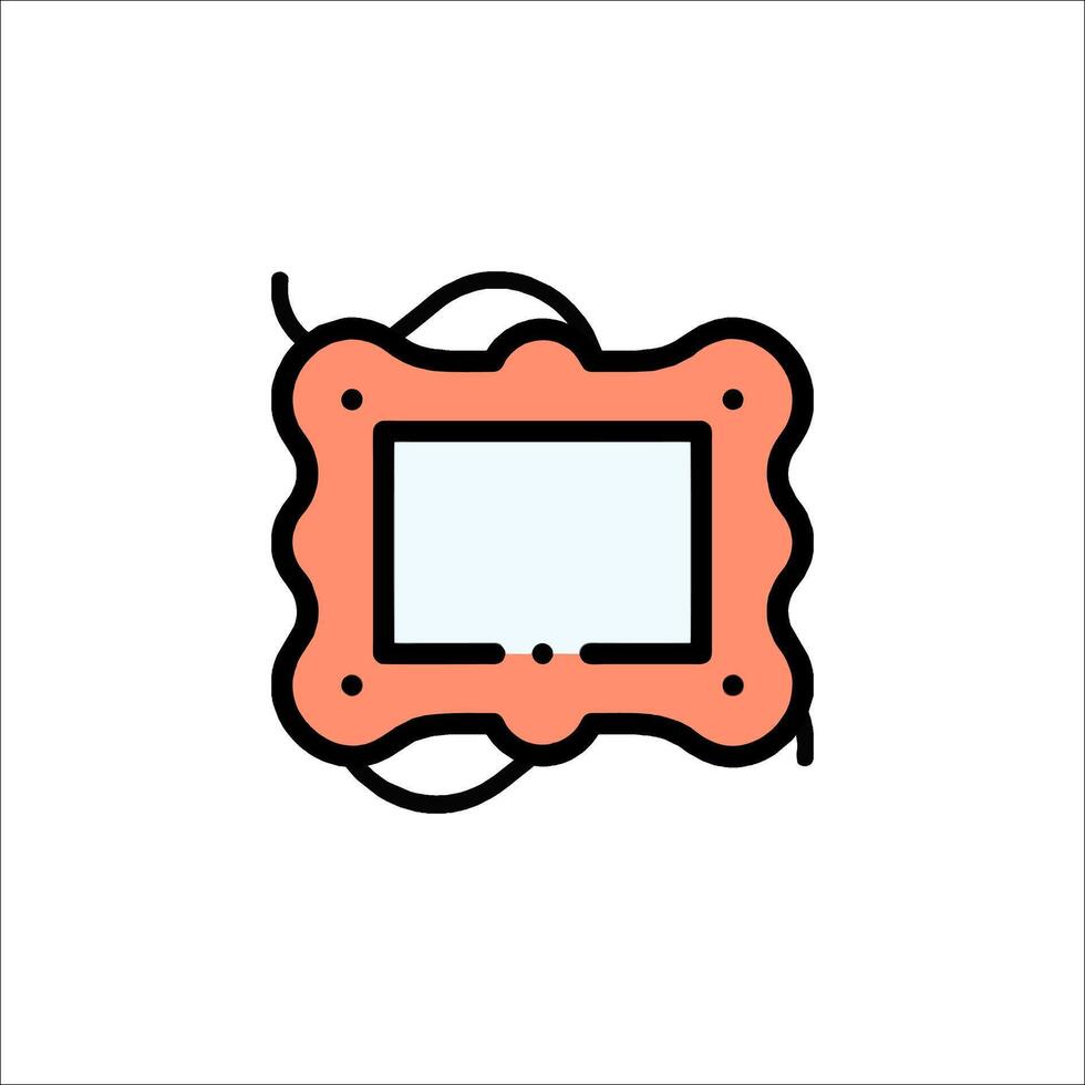 A tablet with a screen in the middle of it vector