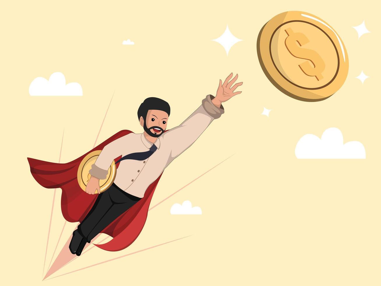 Soaring Success Empowering Your Financial Journey to Reach New Heights of Prosperity and Abundance. vector