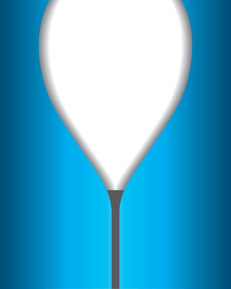A minimalist and modern digital illustration of a glowing lightbulb shape against a blue background vector