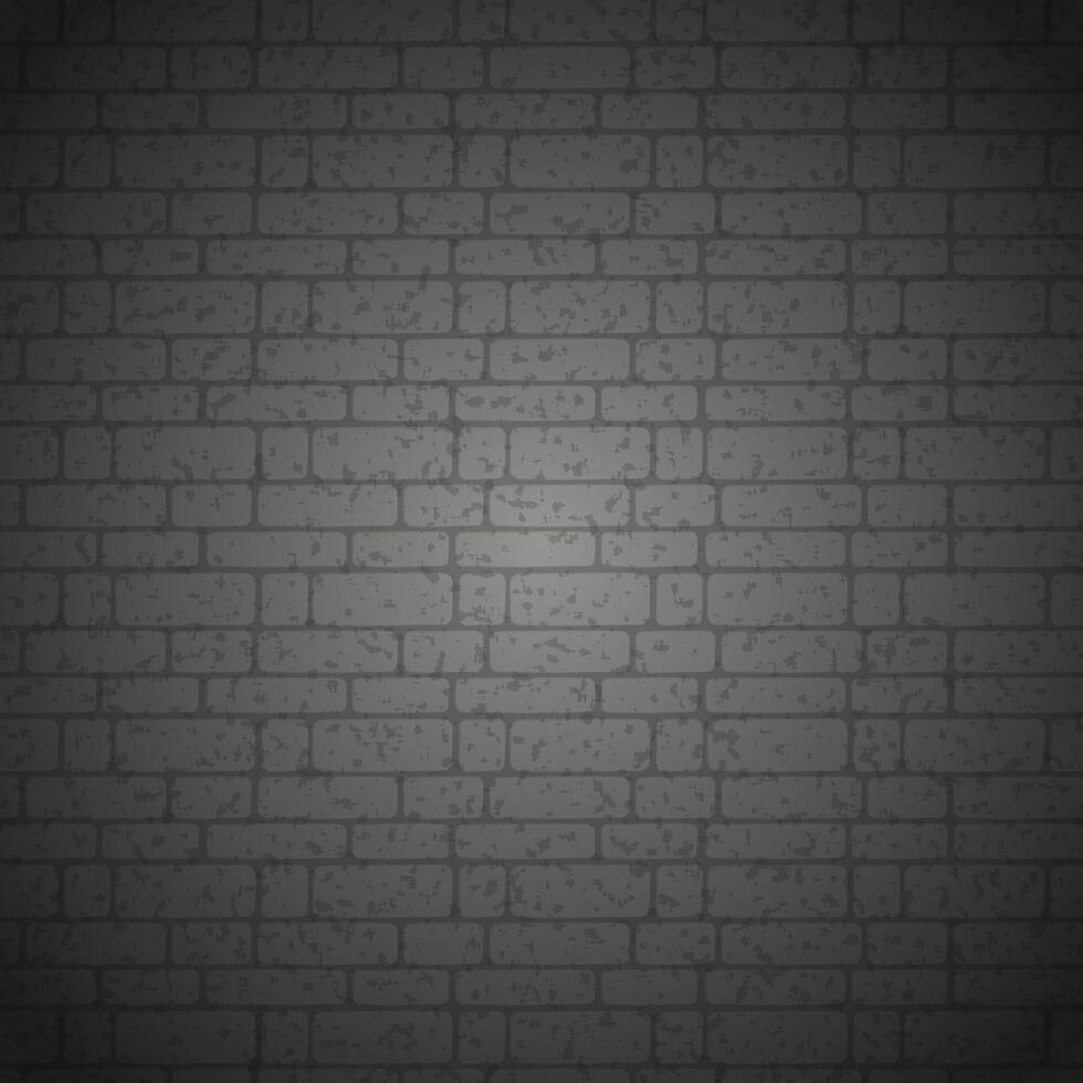 Dark brick wall pattern featuring uniform, horizontally aligned rectangular bricks vector