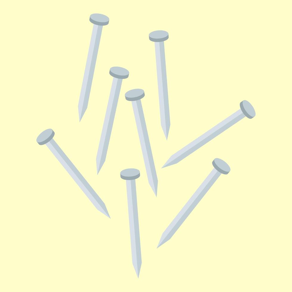 Scattered Nails icon vector