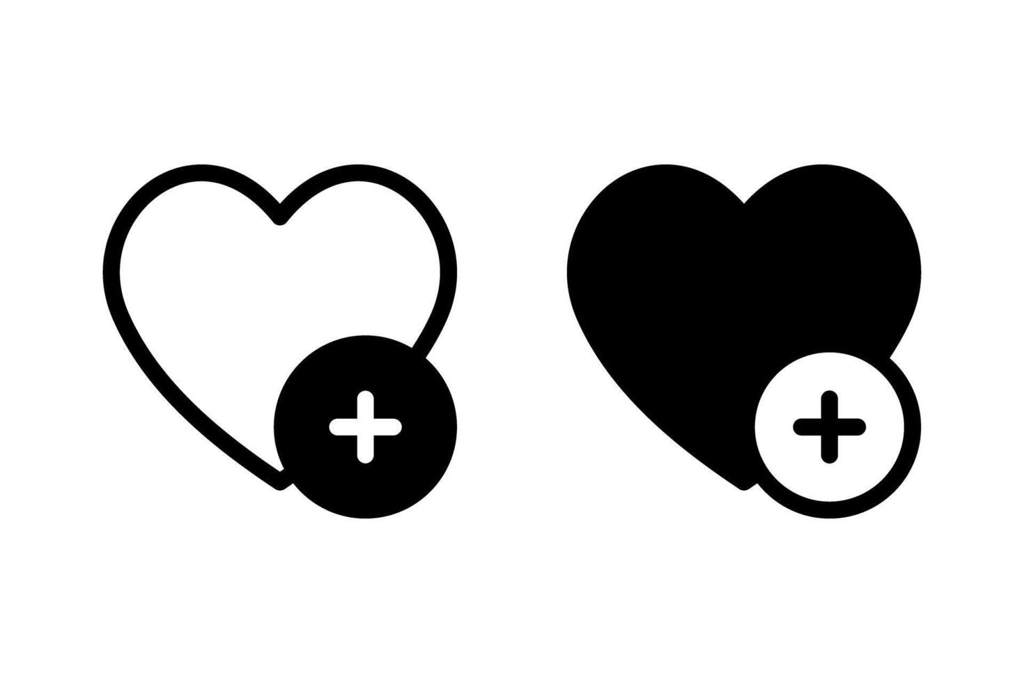 add to favorites icon set. adding to a wishlist , or expressing a positive sentiment. Suitable for web design, app interfaces, and graphic design projects vector