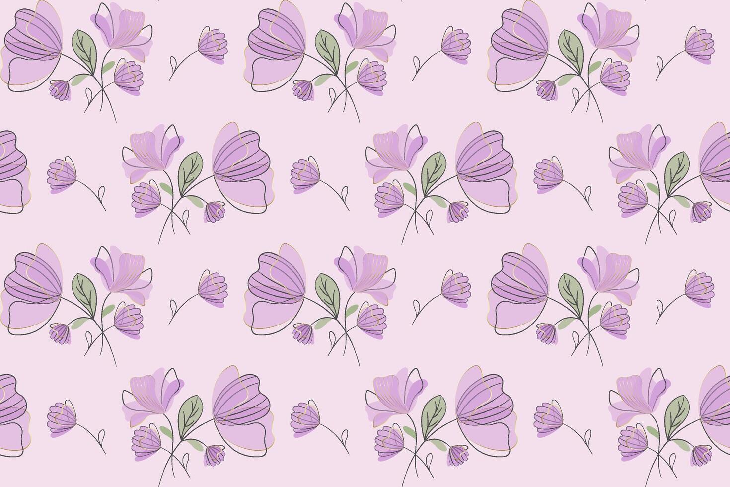 Delicate pattern in pastel pink tones vector