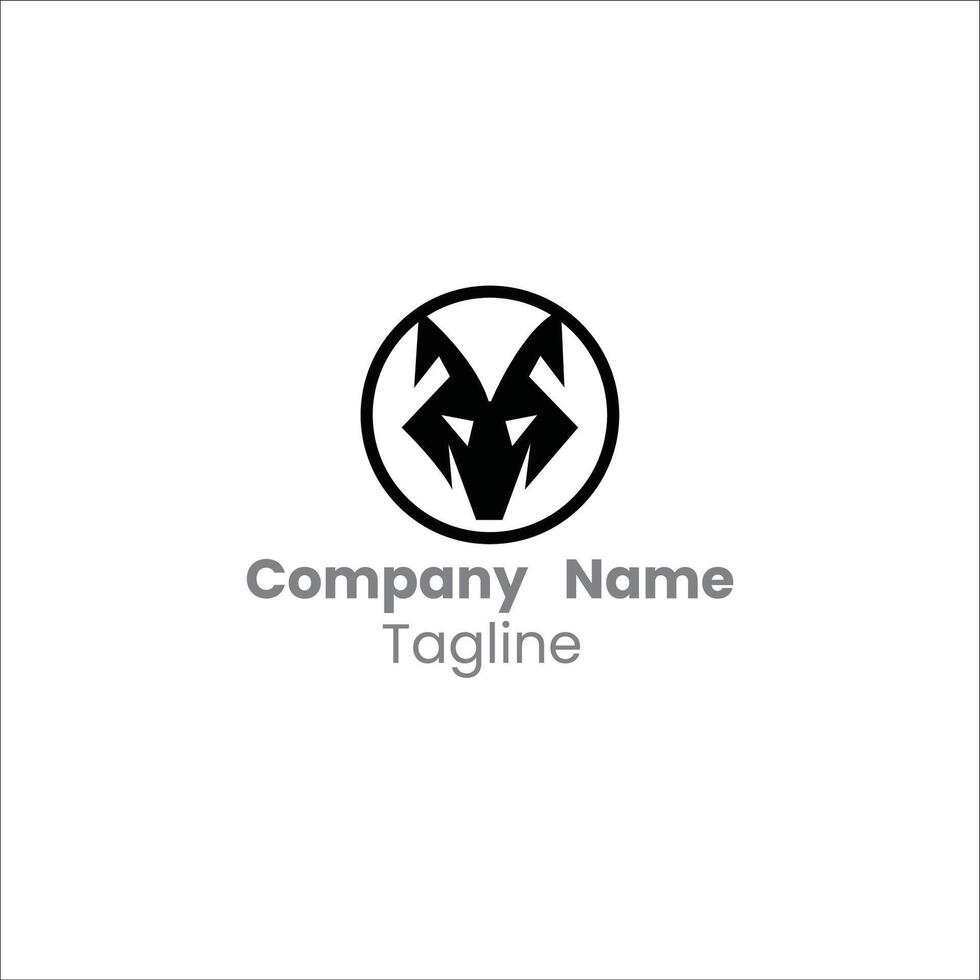 Wolf Head Logo Design vector