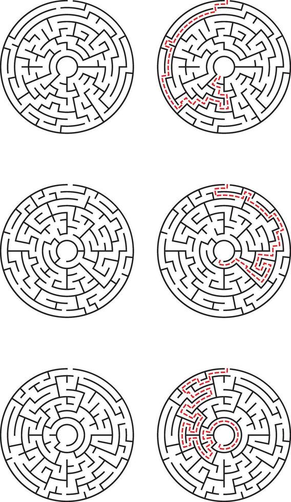 Circular Mazes Solutions, Puzzles, Paths, Games, Challenges, Logic ...