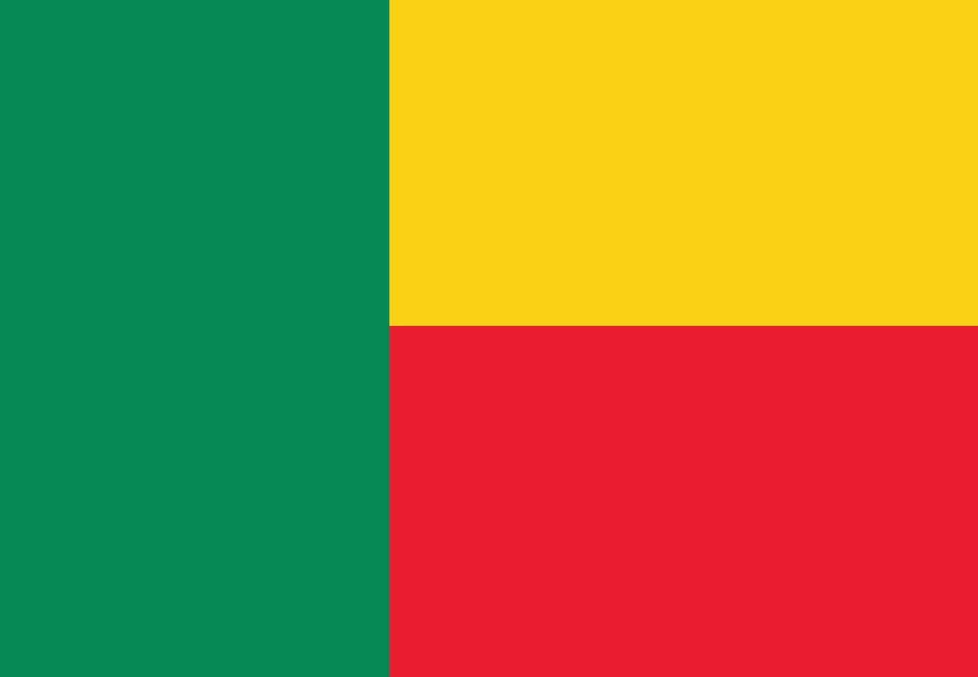 Benin flag stock image. vector