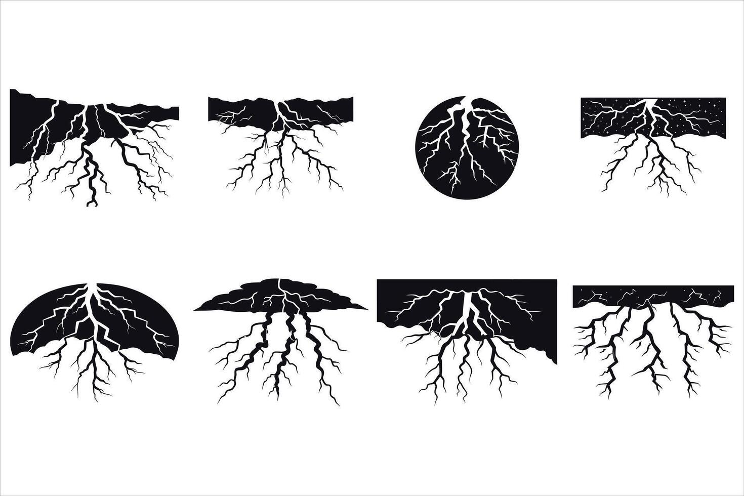 The Science Behind Lightning Strikes vector