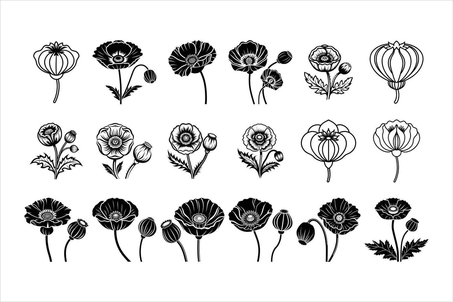 Understanding the History of the Opium Poppy vector