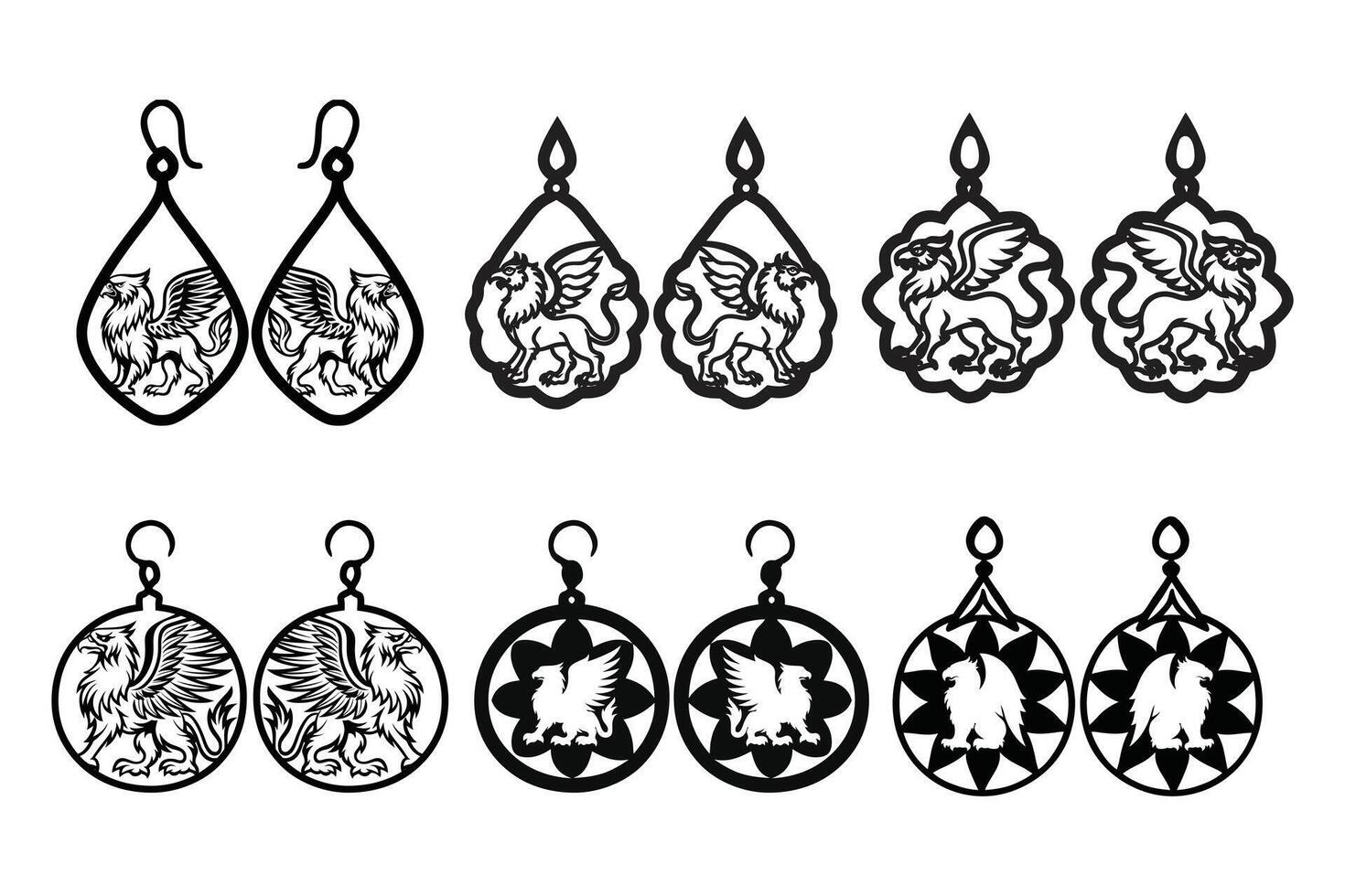 Griffin Earrings That Add a Fierce Touch to Your Style vector