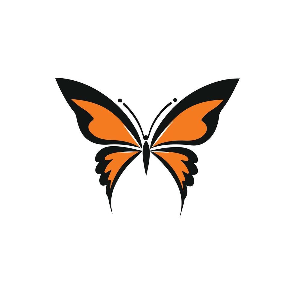 Butterfly Symbol High Resolution Icon vector