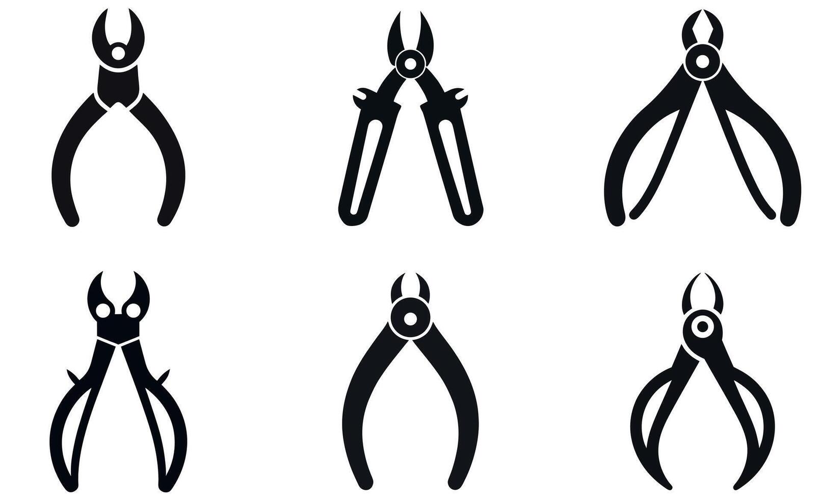 Grasping Forceps Silhouette vector