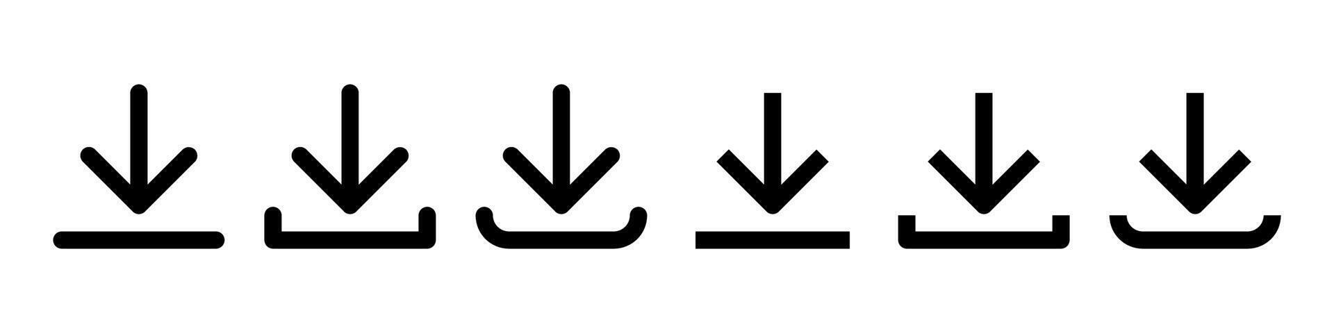 Download icon symbol set vector