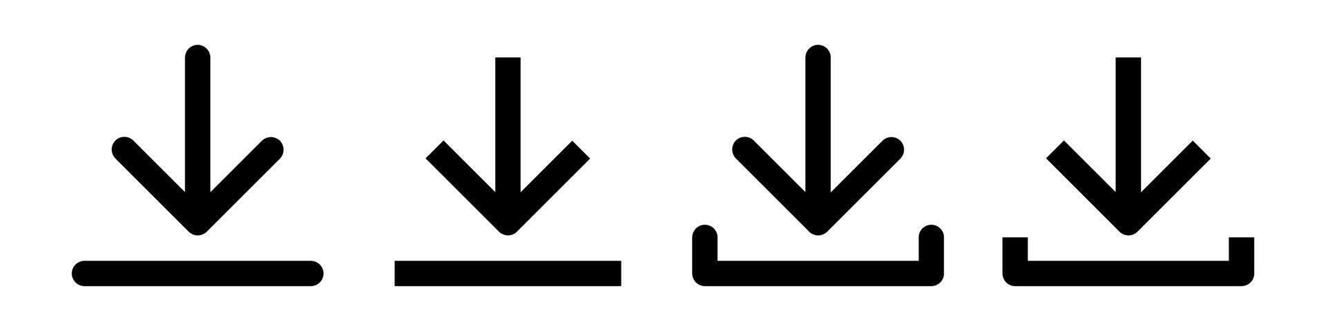 Download icons symbol set simple design vector