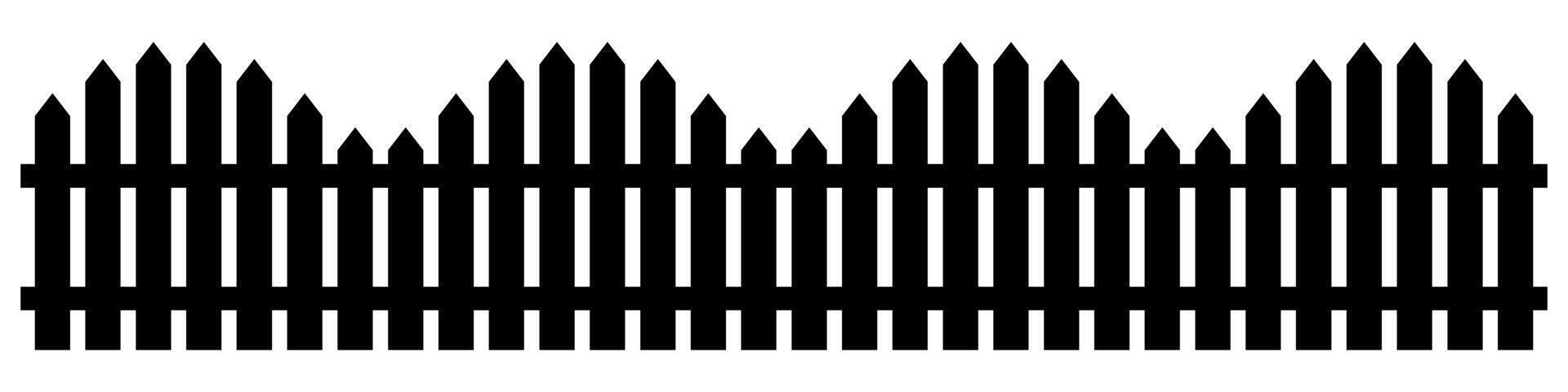 Fence silhouette icon back vector