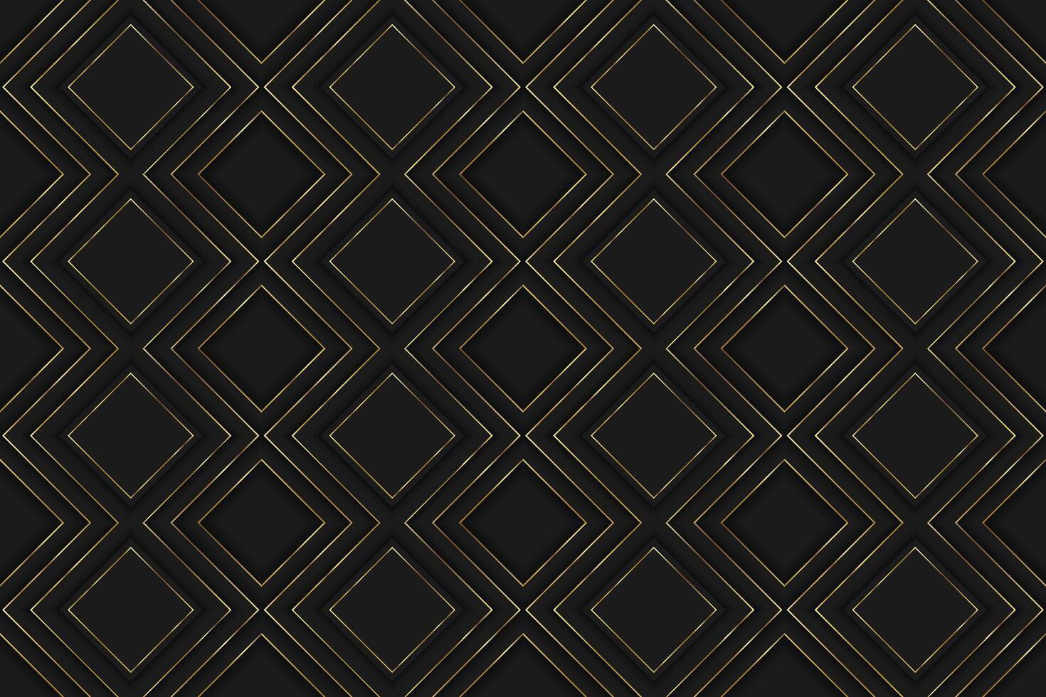 Abstract Luxury black and golden box pattern background stock illustration vector
