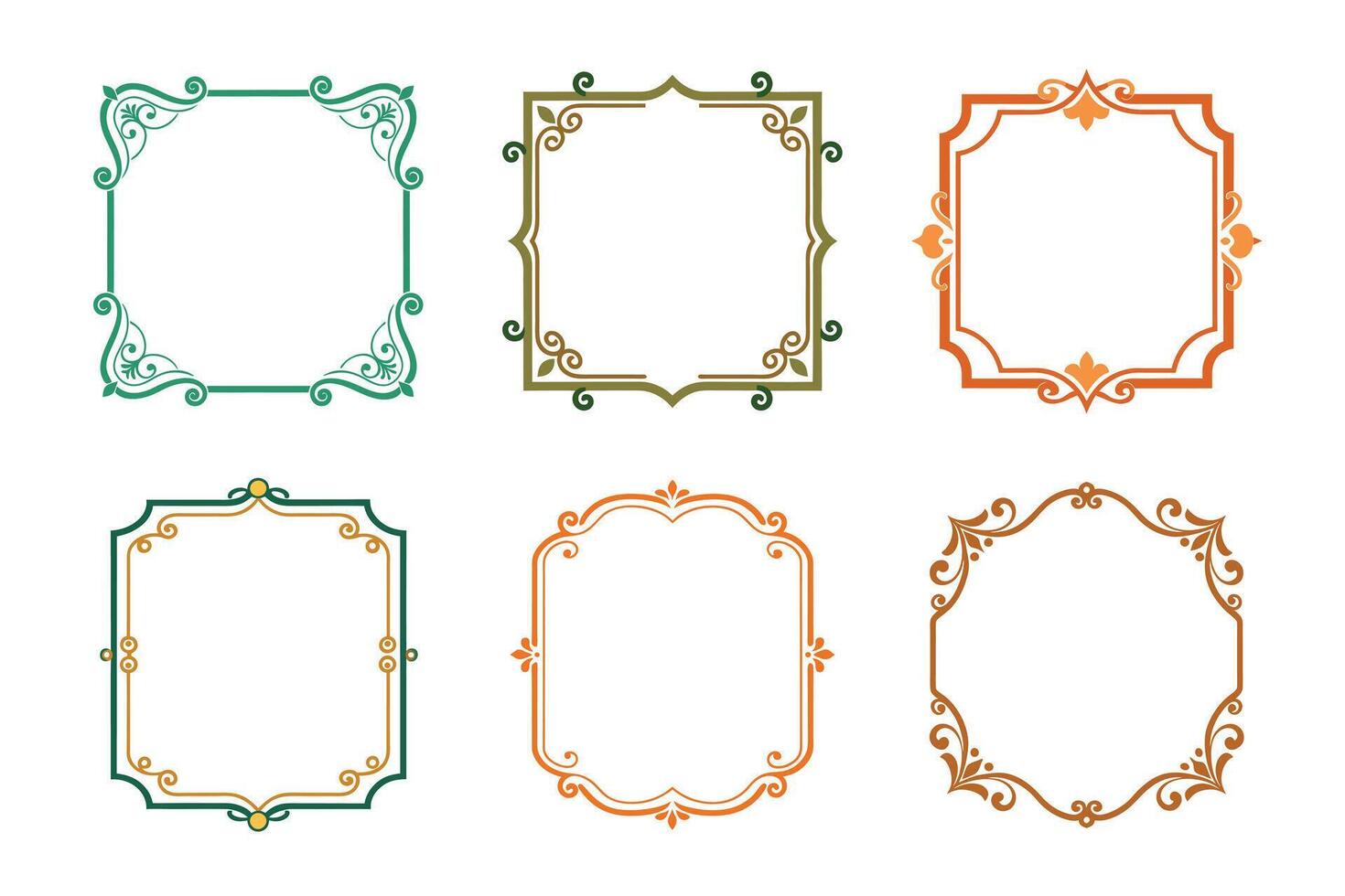Four Line Art Style Gears with Transparent Background Setting Design Elements vector