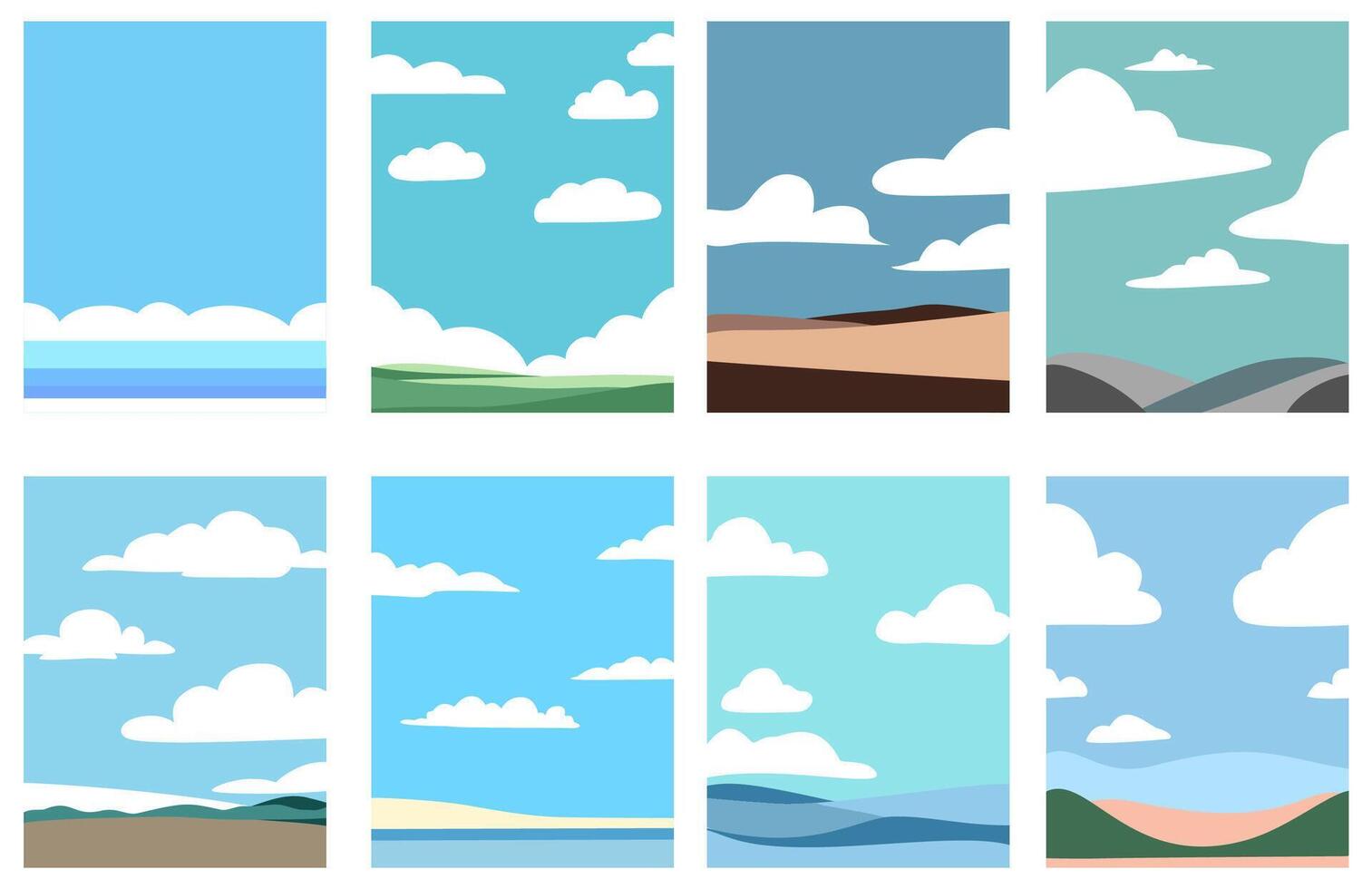 draw the sky, Landscape vector
