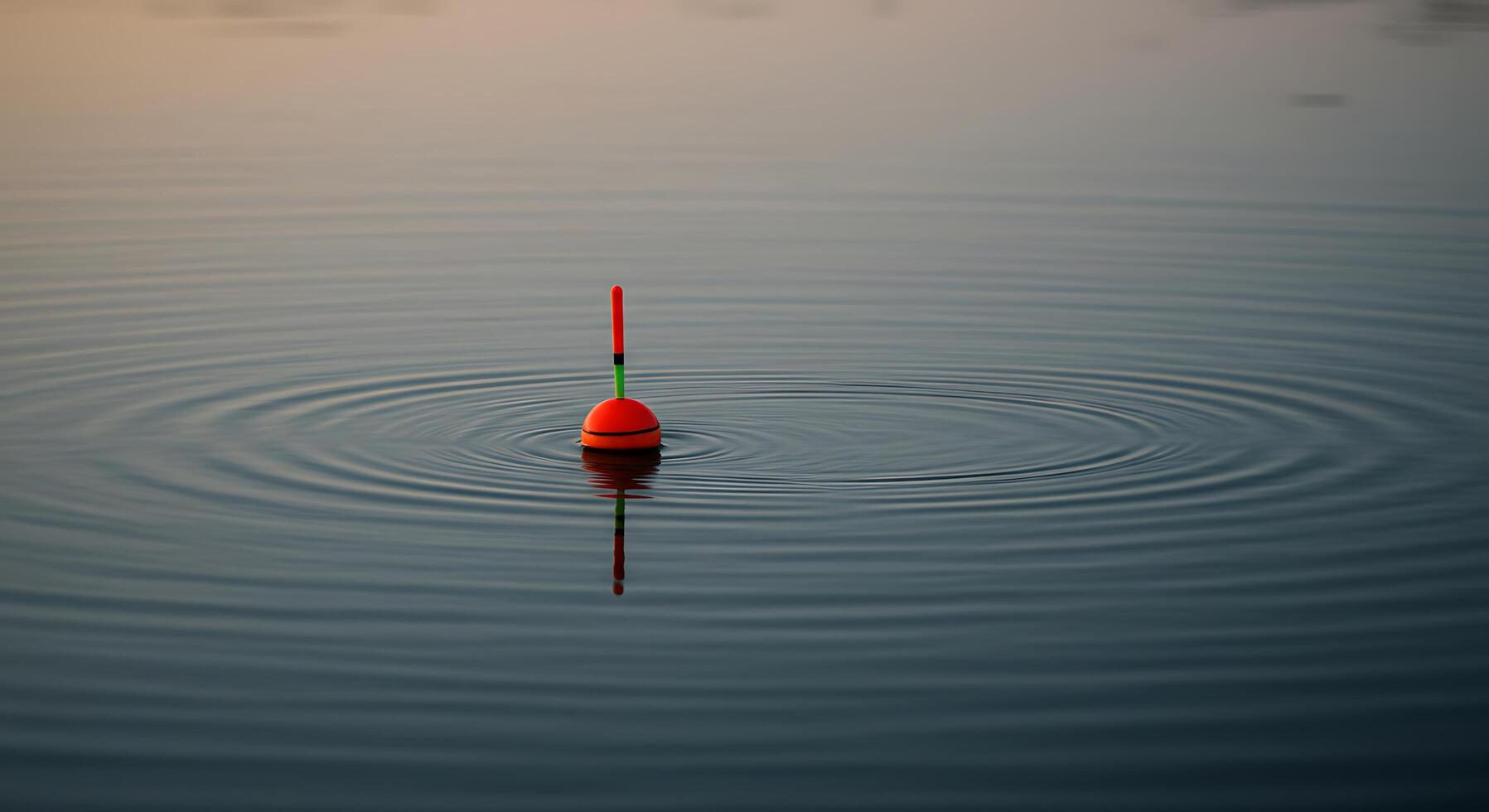 Serene Fishing Bobber on Still Water photo