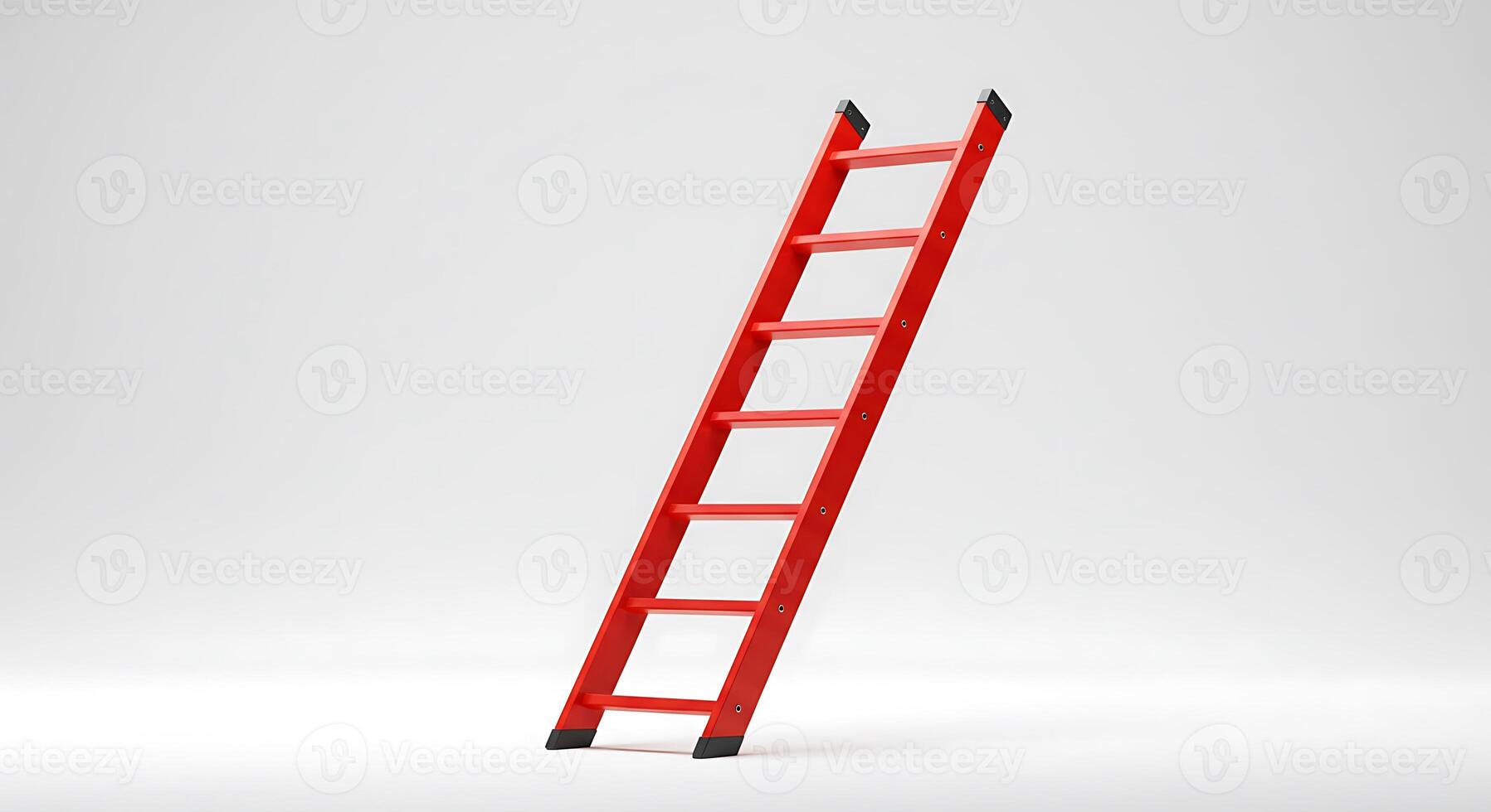 Red Ladder, Symbol of Progress and Ambition, Clean Studio Shot photo
