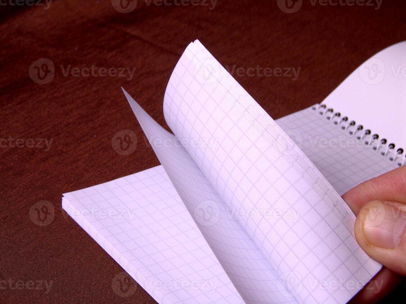Blank pages of a notebook close view background creative wallpaper photo