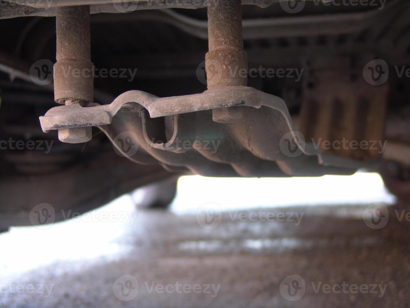 Metal Protective Plate Mounted Under Vehicle photo