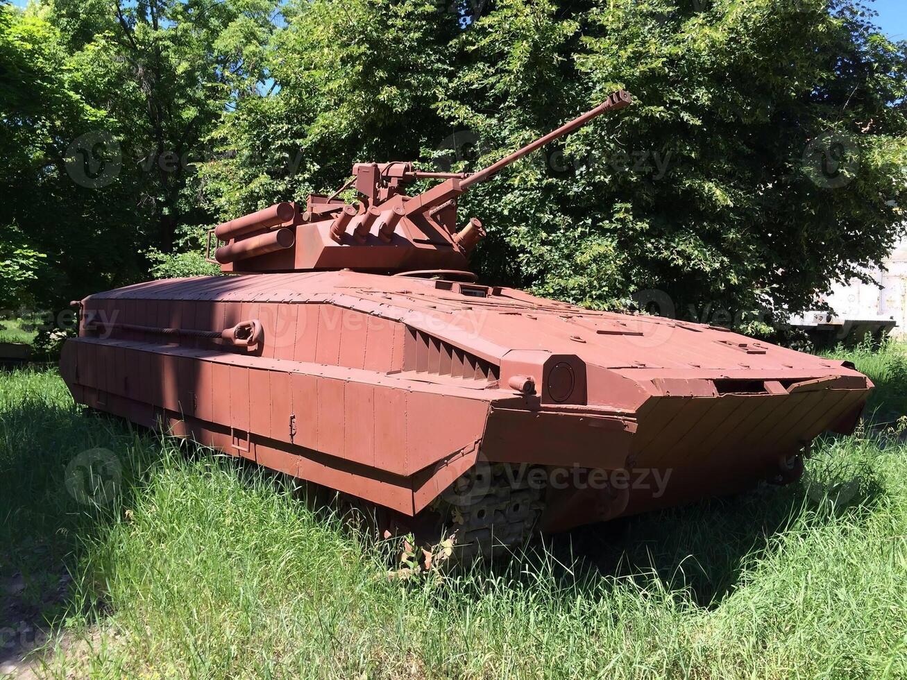 Armored Infantry Fighting Vehicle in Grass photo