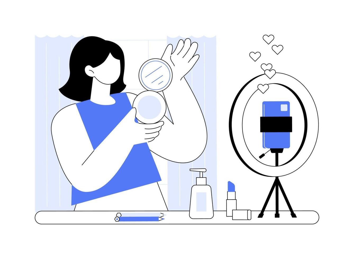 Product review isolated cartoon illustrations. vector