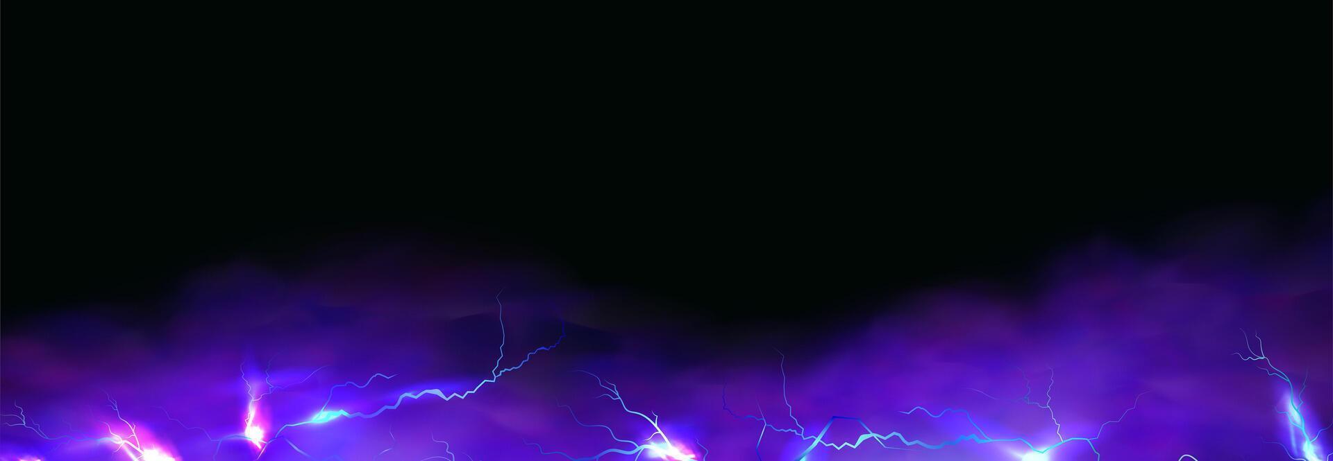 Lightning bolt background with purple and blue colors vector